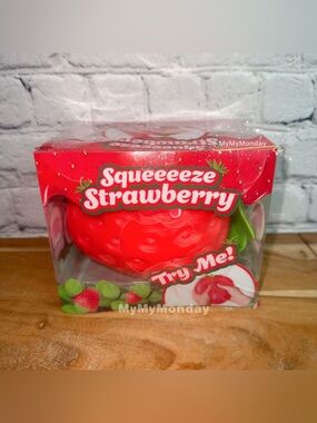Sunny Days Giant Squeezy Strawberry Squishy Toy